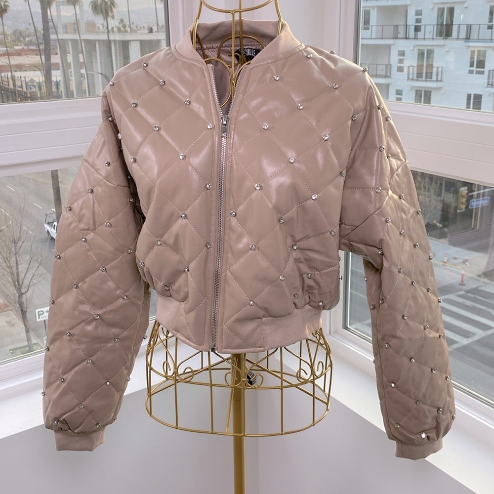 Studded Bomber Jacket